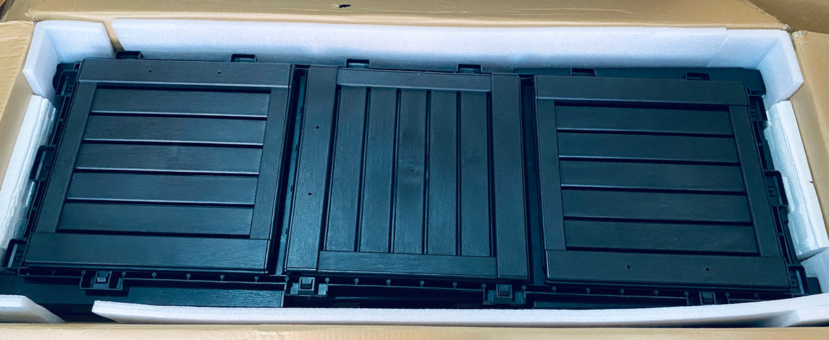 New Open Box NBYSGO Indoor/Outdoor Waterproof UV-Resistant Resin Storage Bench