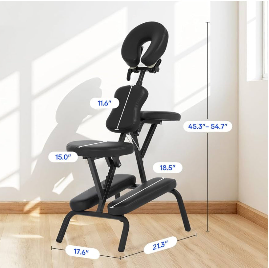 New Other BestMassage Portable/Folding Massage/Tattoo Chair, Dark Black