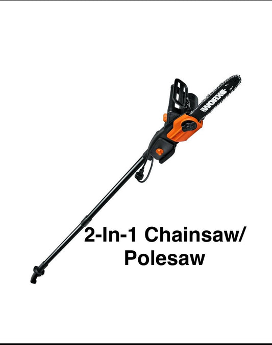 New Other WORX 10" 2-In-1 Electric Chainsaw/Pole Saw 8 Amp Up to 10 ft.