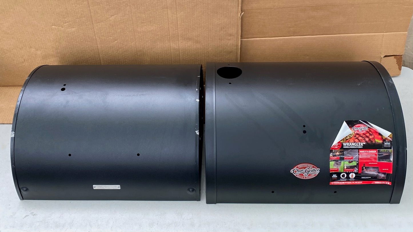 New Other Char-Griller Wrangler Charcoal Grill in Black With Metal Shelves