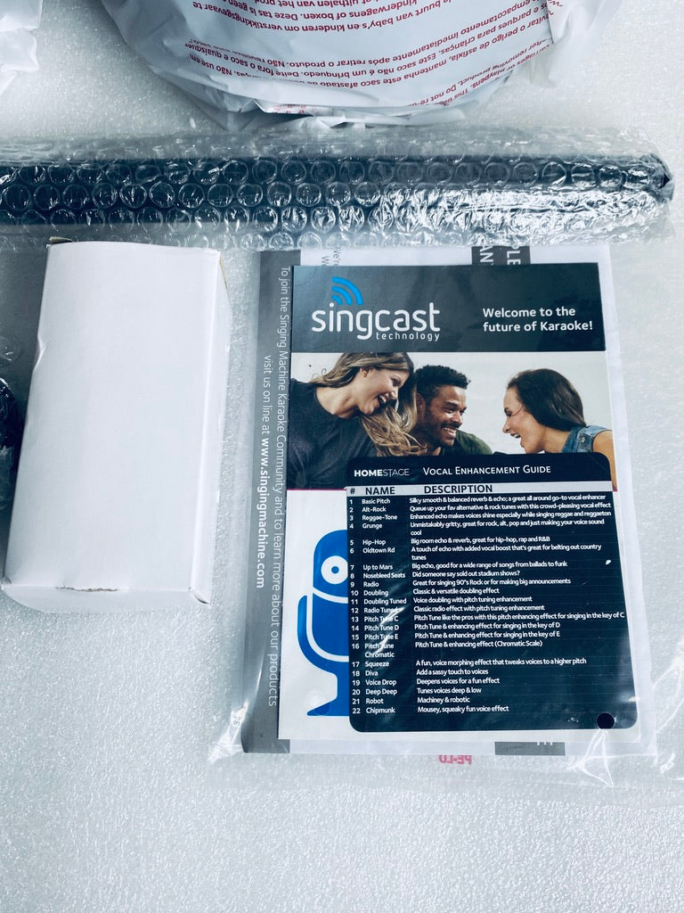 New Open Box Singing Machine SingCast Bluetooth Video Casting Karaoke Machine