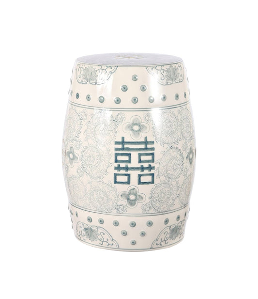 New Other JONATHAN Y 18" Chinoiserie Ceramic Drum Indoor/Outdoor Garden Stool