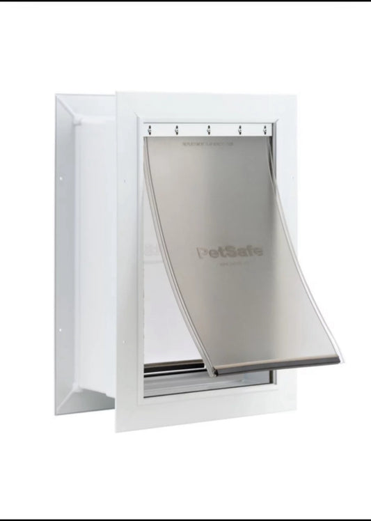 New Other PetSafe White Large Wall Entry Pet Door W/ 10 1/4” x 16 1/4” Door Flap