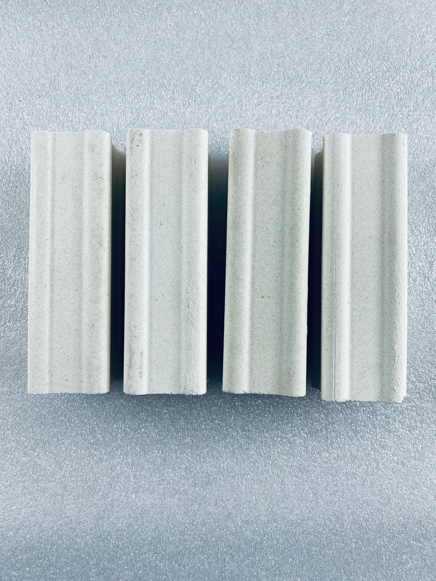 Lot Of 4 - Kiln Approx. 5" Tall x 1.5" Wide Squared End Posts