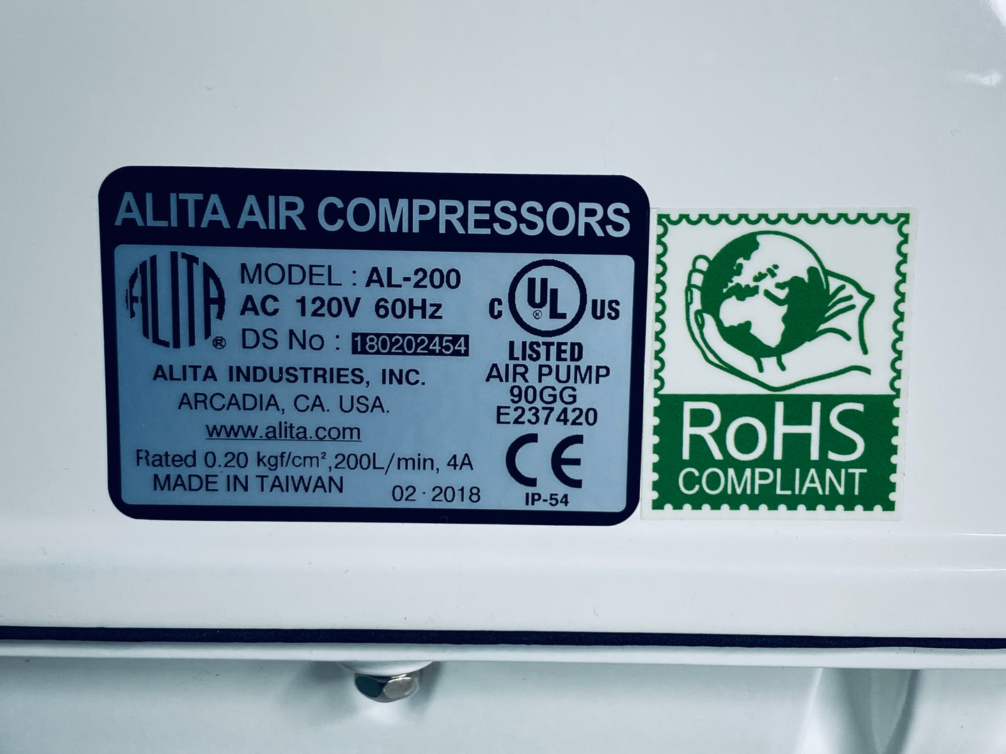 Lot Of New Other-Alita Linear Air Pump 115VAC 200LPM & (3) 10" Diffusers & Bases