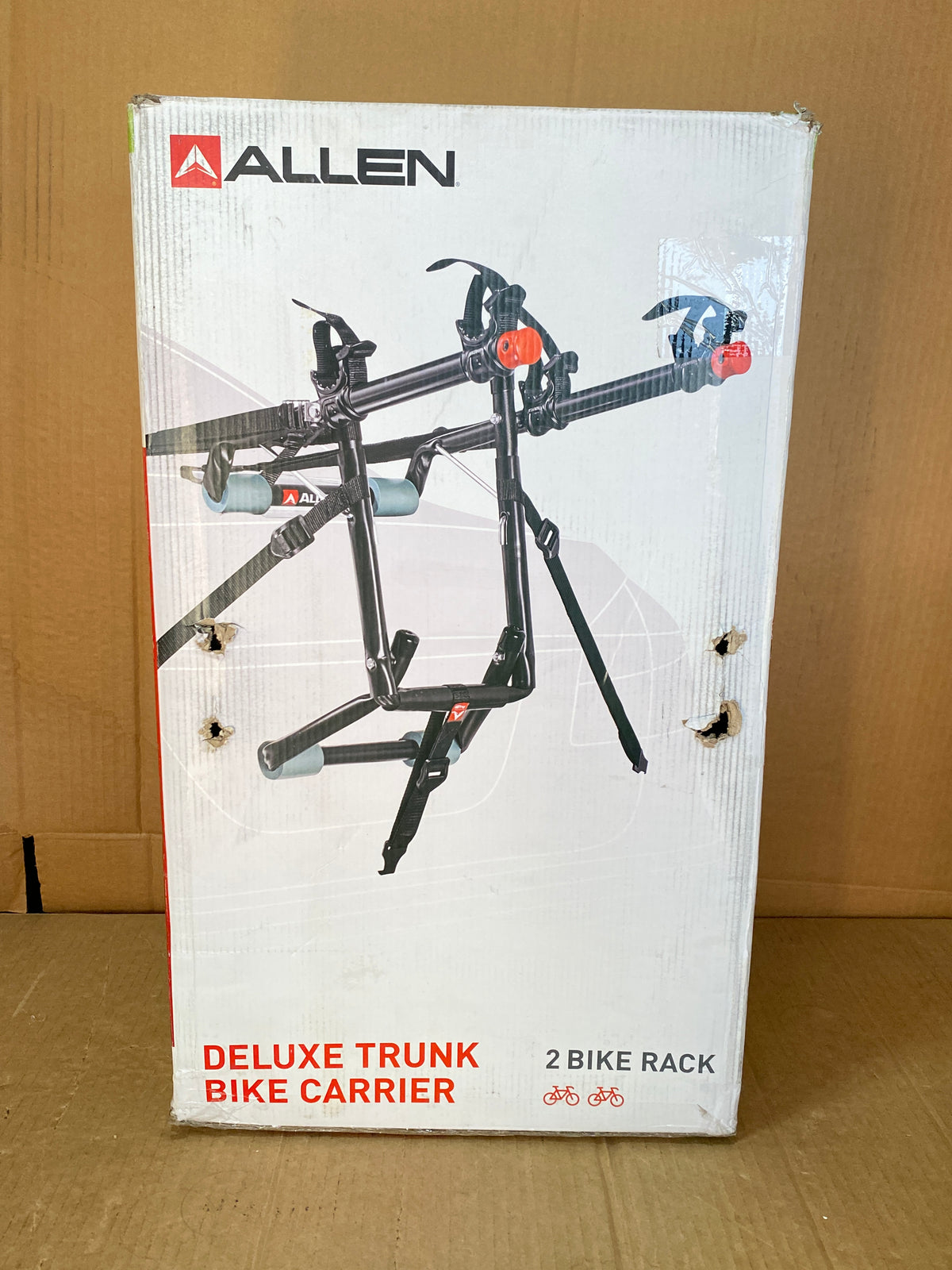 New Open Box Allen Sports 2 Bike Black Rack Deluxe Trunk Mount Bike Carrier