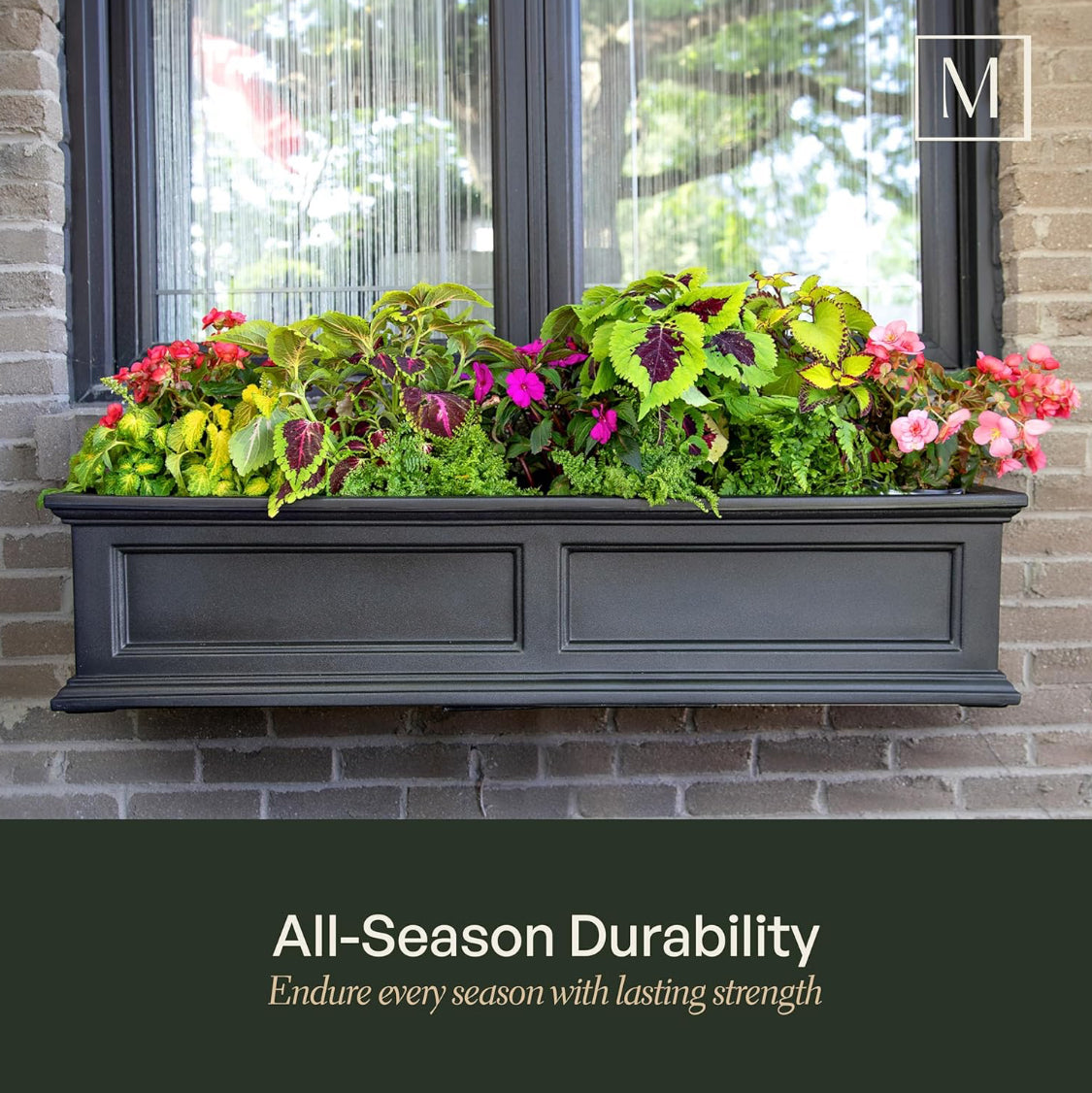 New Other Mayne Fairfield 4ft Self Watering Flower Window Box With Steel Mount