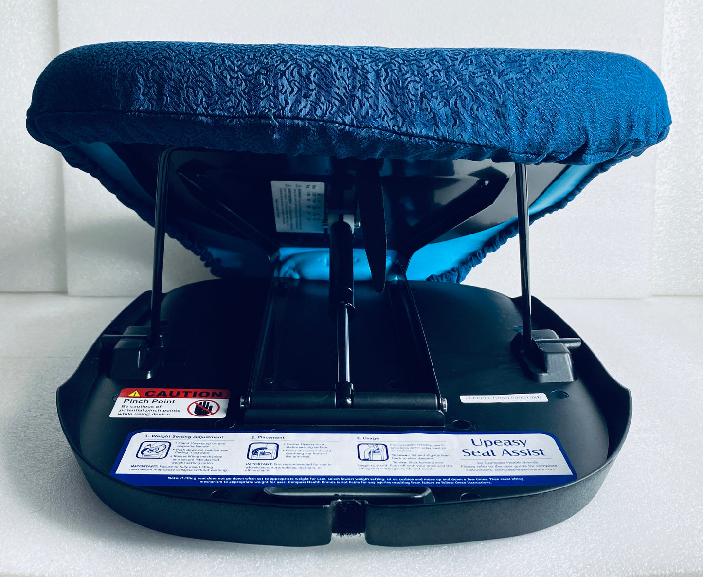 New Other Carex Seat Assist Standard Manual Lifting Cushion Navy Blue, 220lb Max