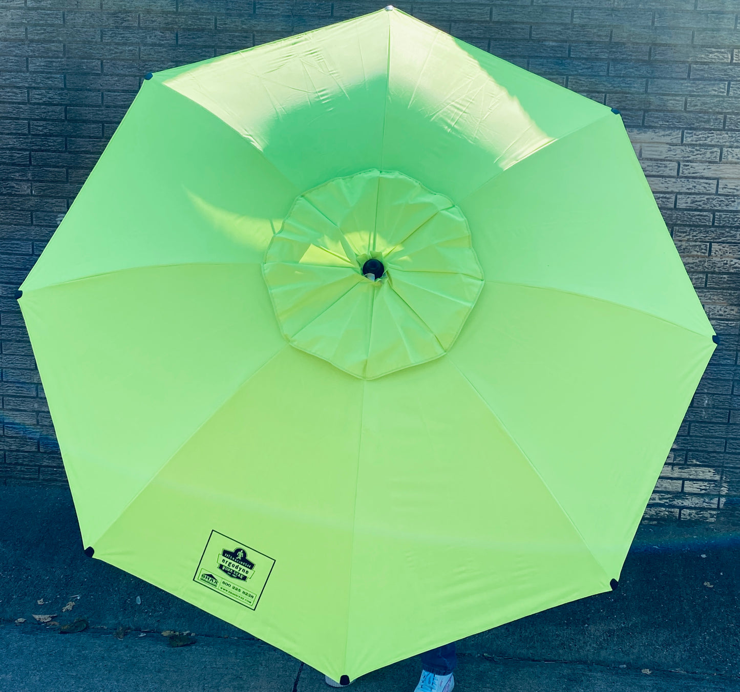 New Other - Ergodyne SHAX 6100 Industrial 7.7’ H Polyester Hi-Vis Lime Umbrella