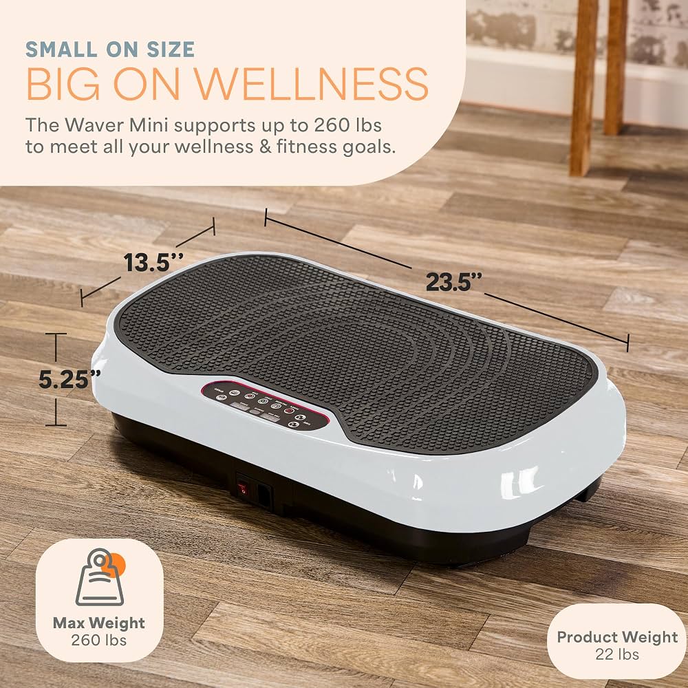 New Other Lifepro Waver Mini Vibration Plate Exercise Machine, White