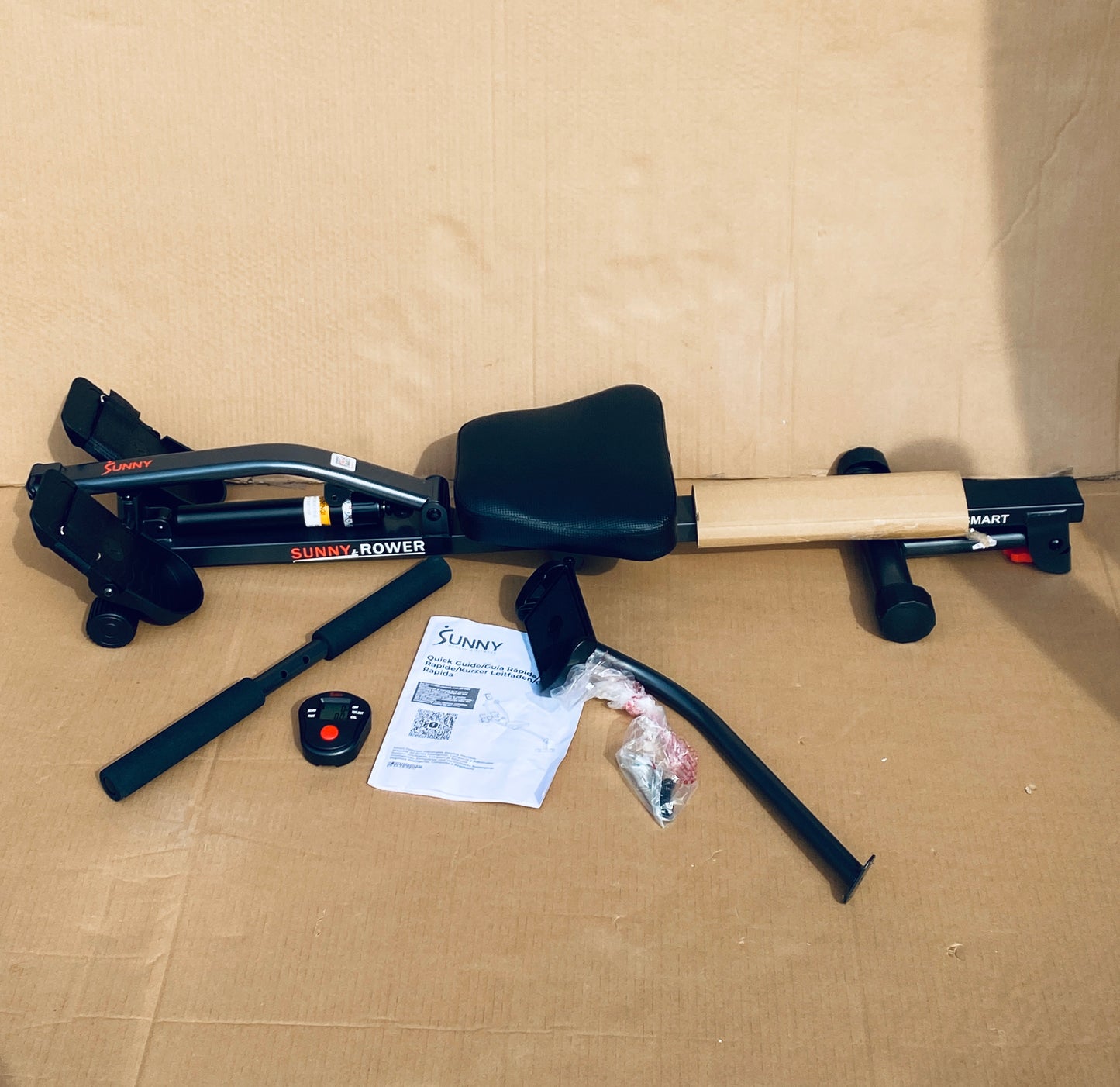 New Other Sunny Health & Fitness Compact Rowing Machine With Bluetooth