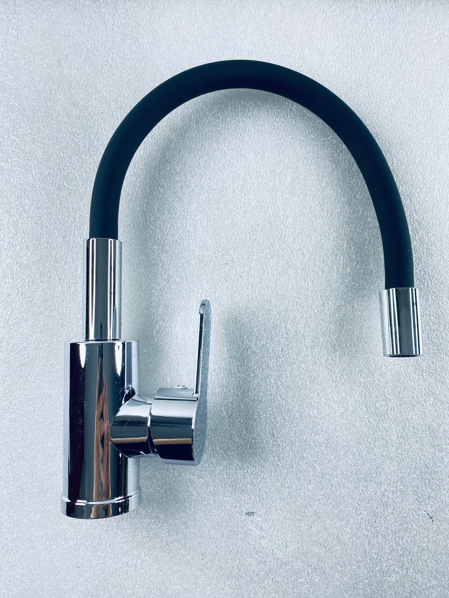 New Other Flexible Kitchen Faucet With Single Handle Lever, Chrome/Black
