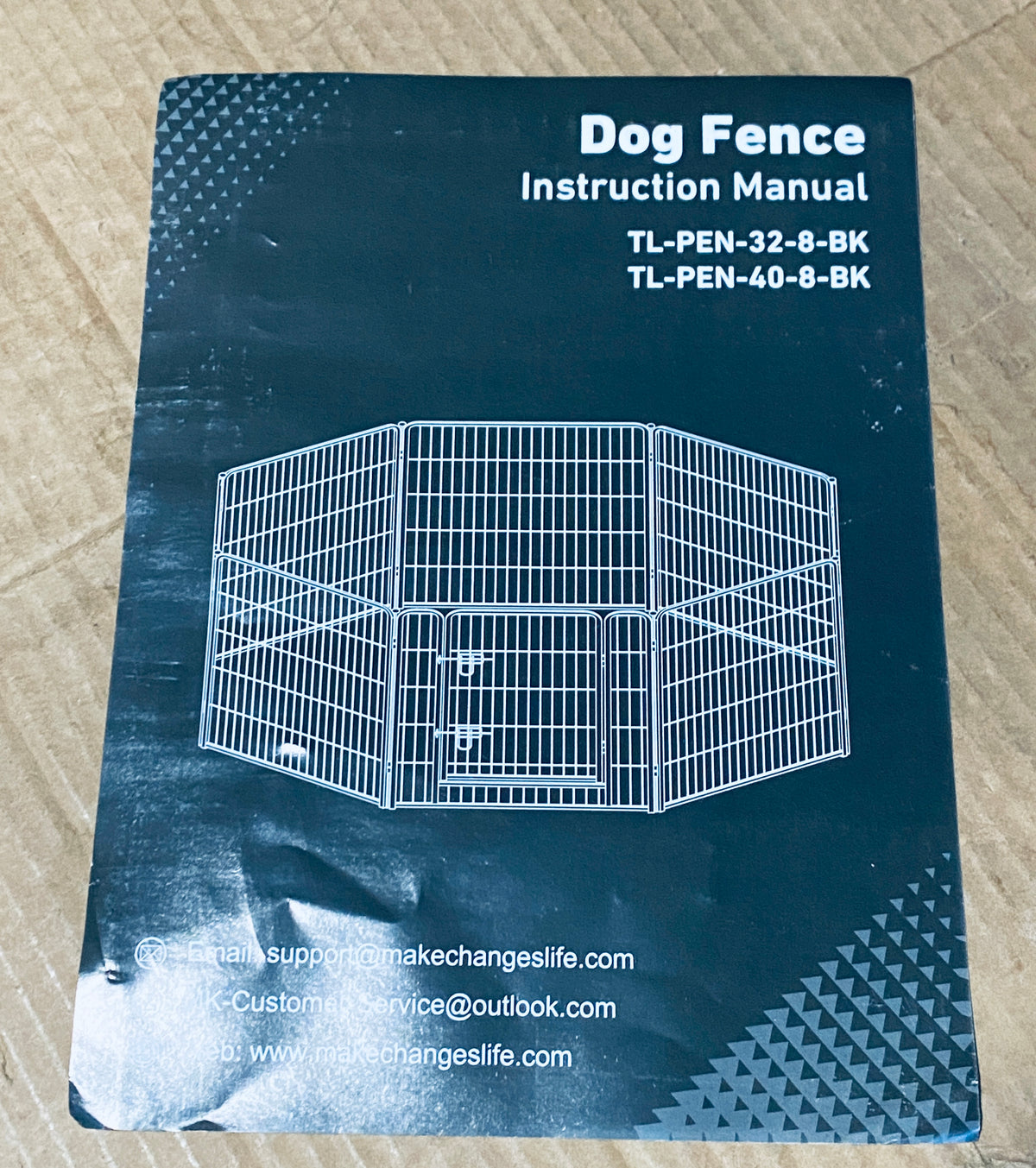 New Other Yaheetech 40" 8 Panel In/Outdoor Portable Dog Playpen, Black