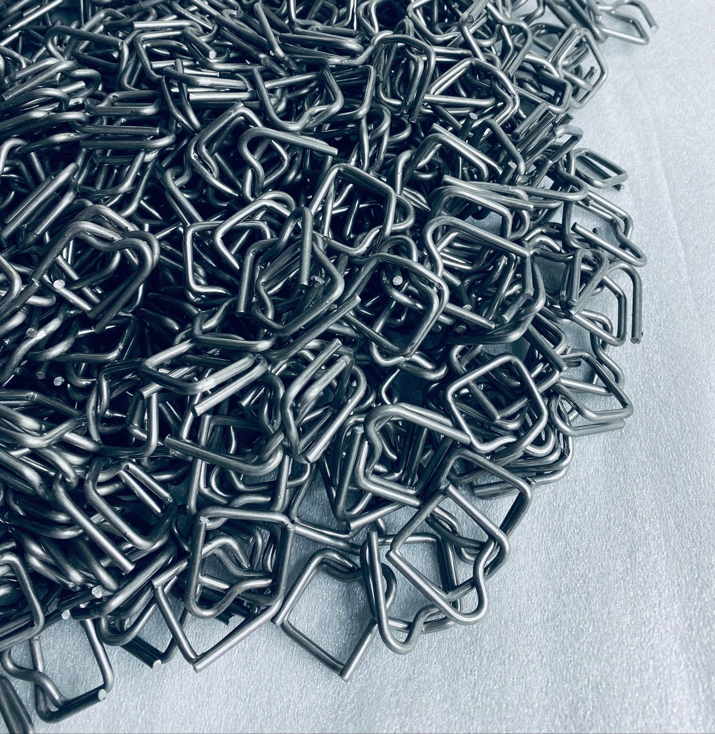 New Open Box Uline 1/2" Metal Buckles For Polypropylene Strapping, 1,000 Count