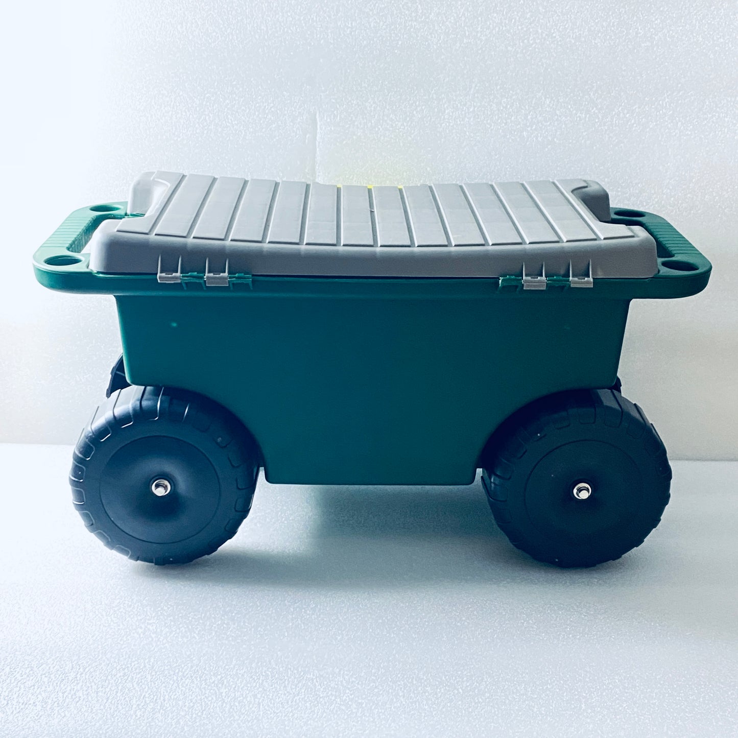 New Other Pure Garden 20in. Plastic Garden Storage Cart And Scooter, Green/Grey