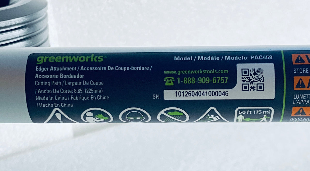 New Other Greenworks 8” Edger Attachment For Greenworks Capable String Trimmers