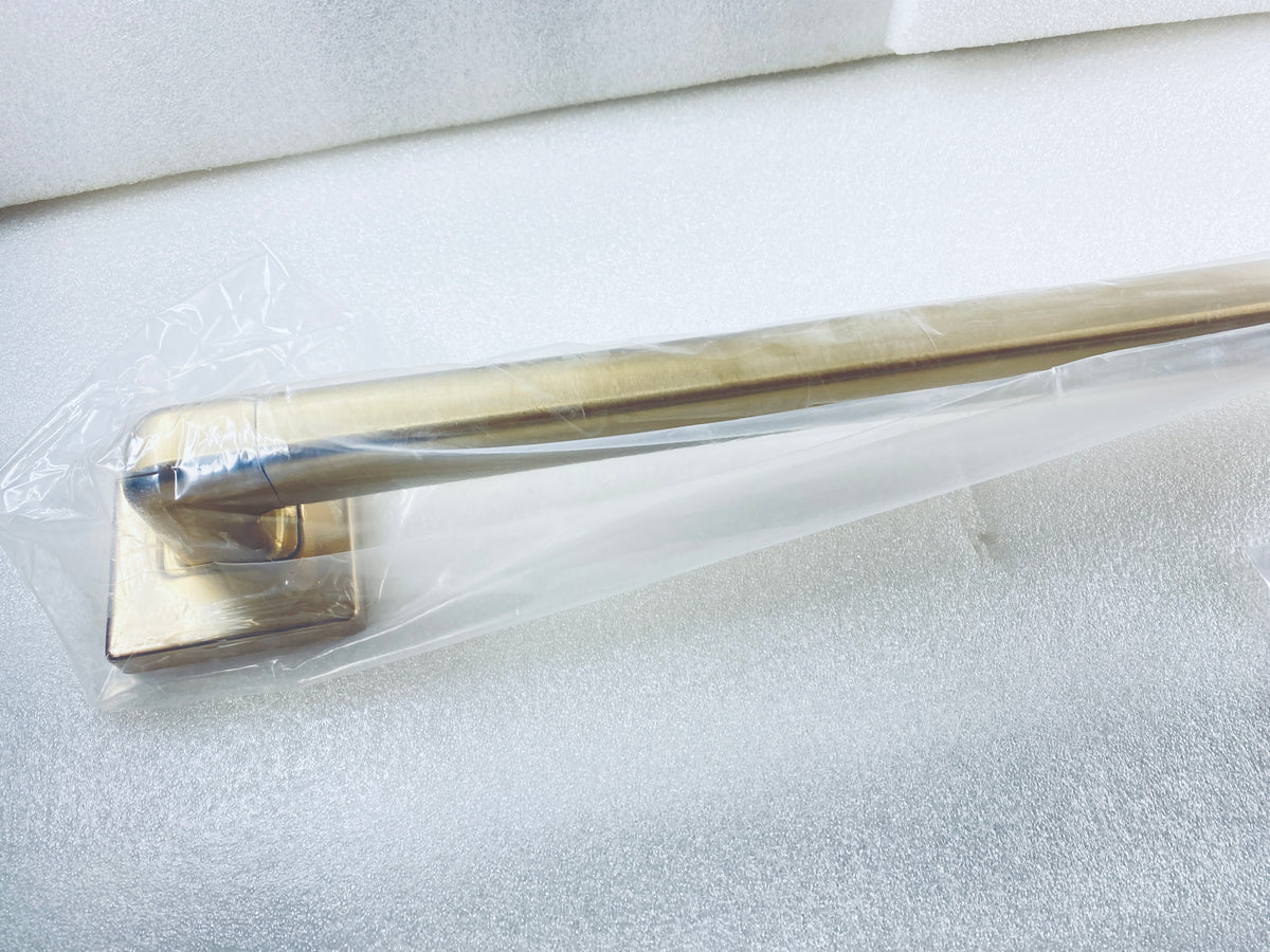 New Open Box Delta 36" Angular Modern Decorative Grab Bar In Champagne Bronze