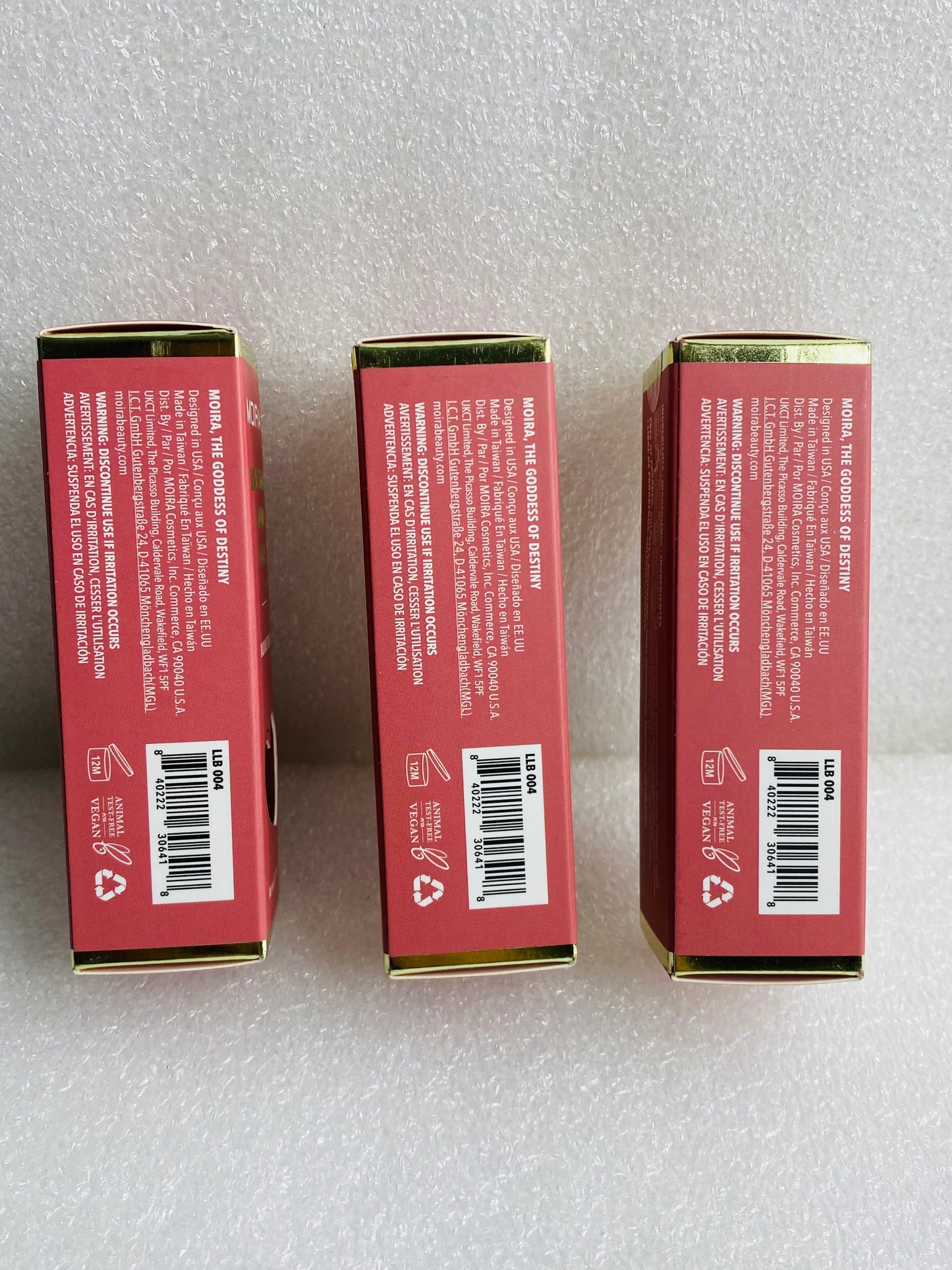 Lot Of 3 - New Moira Love Steady Liquid Blush Radiant Finish 04, 0.17 oz. Each