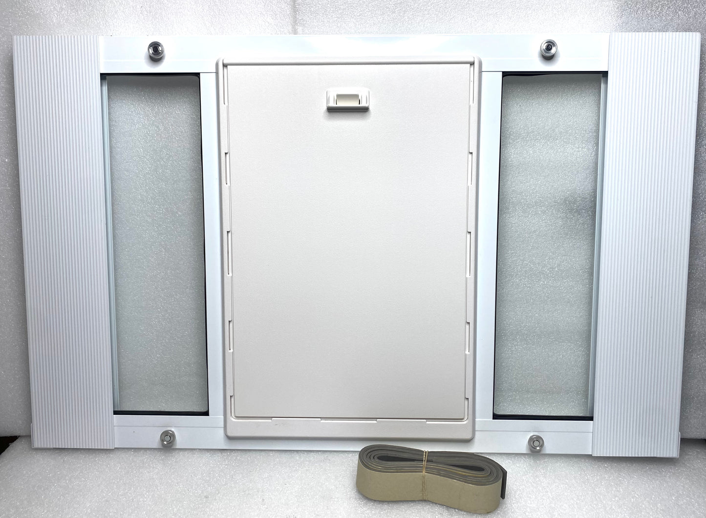 Ideal Pet Products Large Aluminum Adjustable Sash Window Pet Door, 33" to 38"