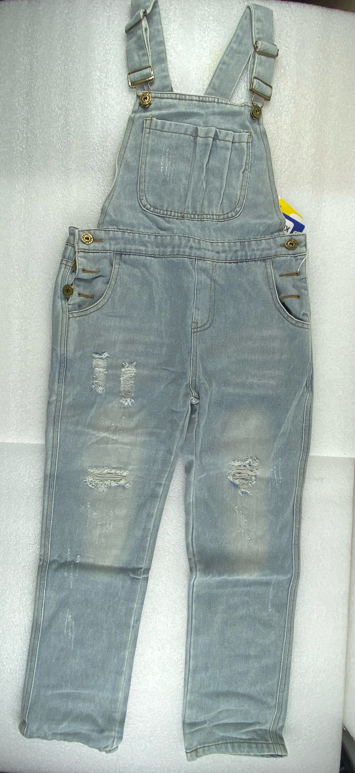 New Kidscool Space Size 10 Overall Denim, Light Grey