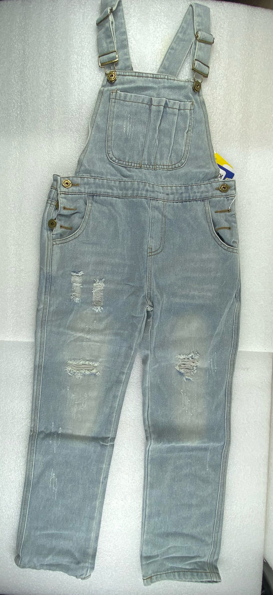 New Kidscool Space Size 10 Overall Denim, Light Grey