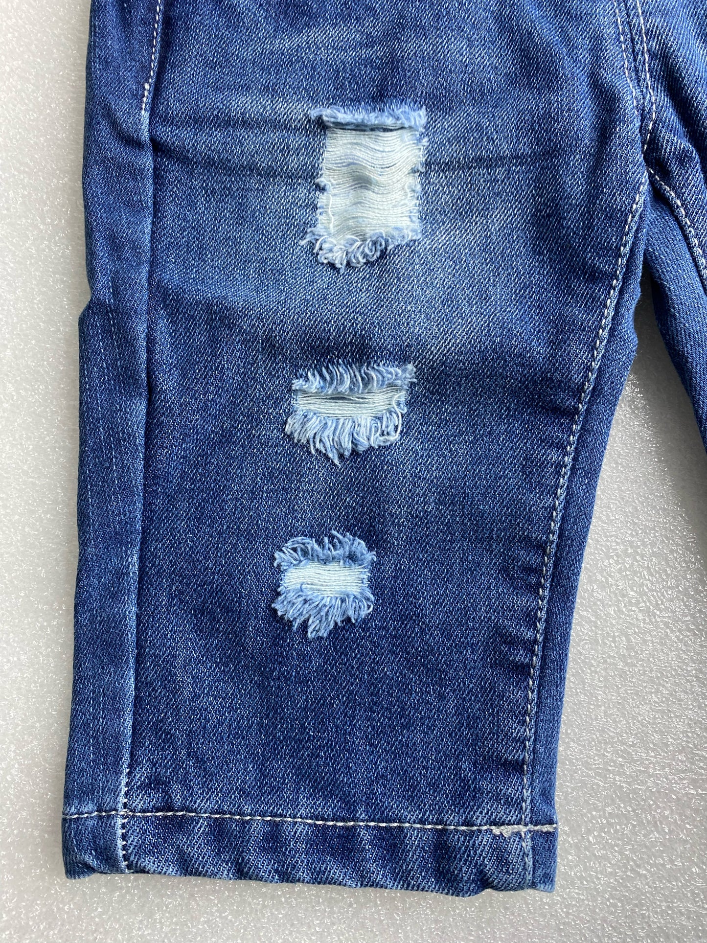 New Kidscool Space Size 12-18 M Baby Overall Small Bib Pocket Denim Workwear