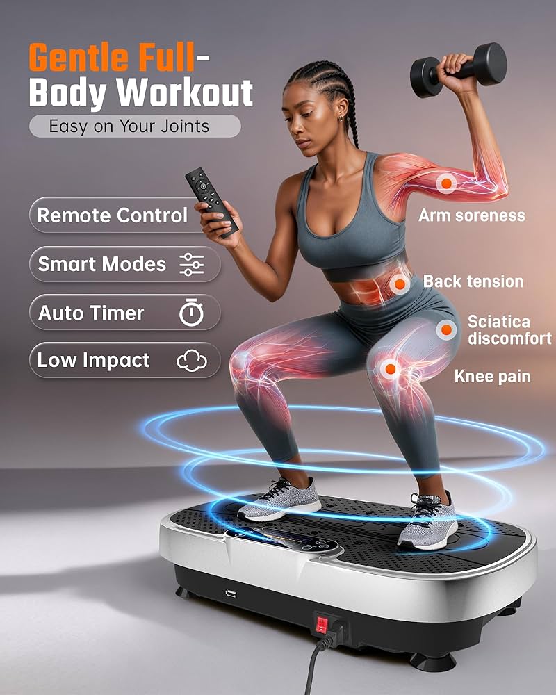 New Other Renoj Whole Body Vibration Platform W/ Bluetooth Speaker & LED Display