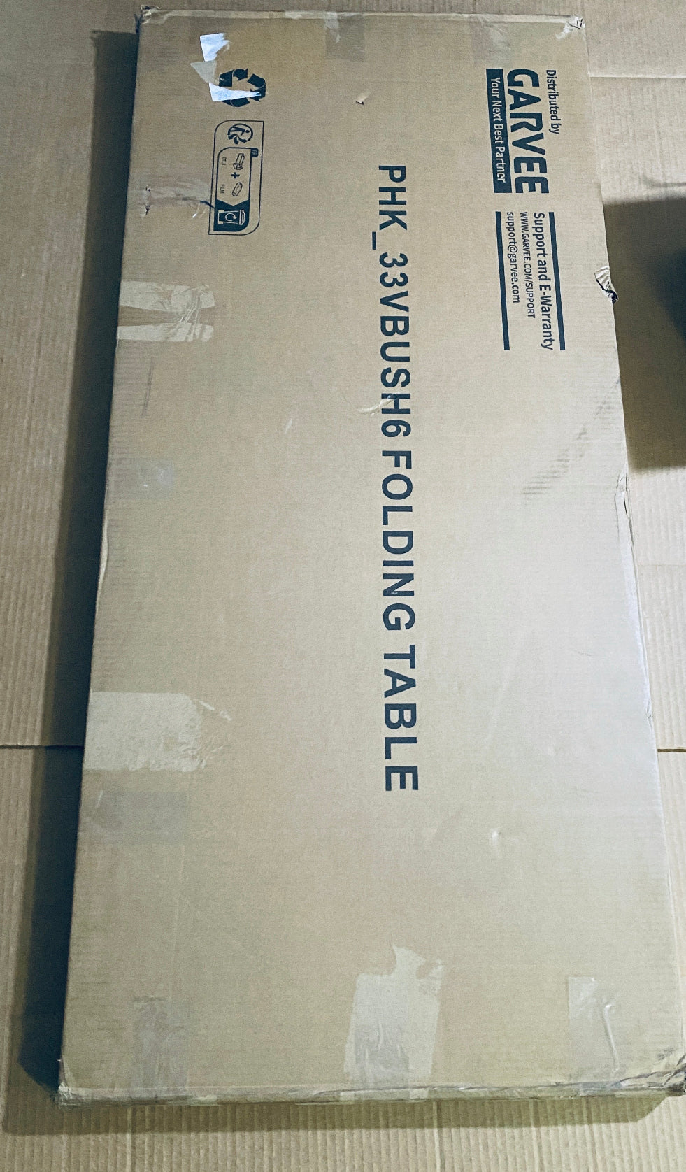 New Other Garvee Kids Grey In/Outdoor Folding Table, 47 1/2" x 20 1/4" x 20 1/4"