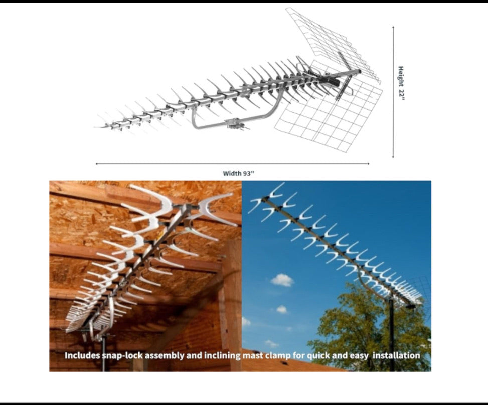 New Other - Antennas Direct 91XG Uni-Directional Outdoor HDTV Antenna