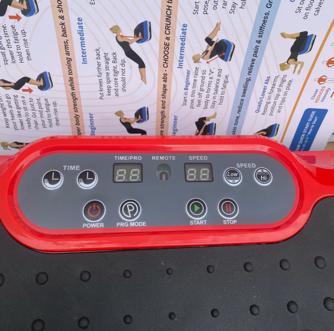 Like New LifePro Waver Vibration Plate, Red/Black