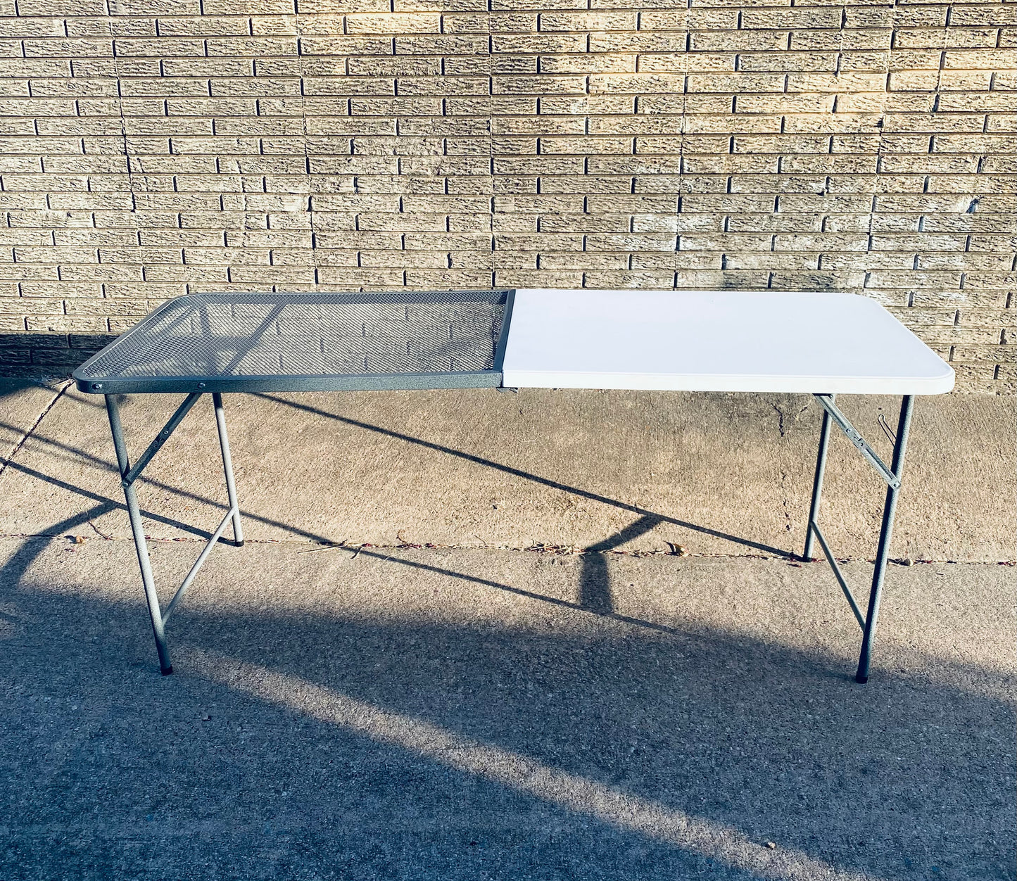 YITAHOME 2-In-1 Metal & Plastic Folding Table For Outside Grilling - (READ)