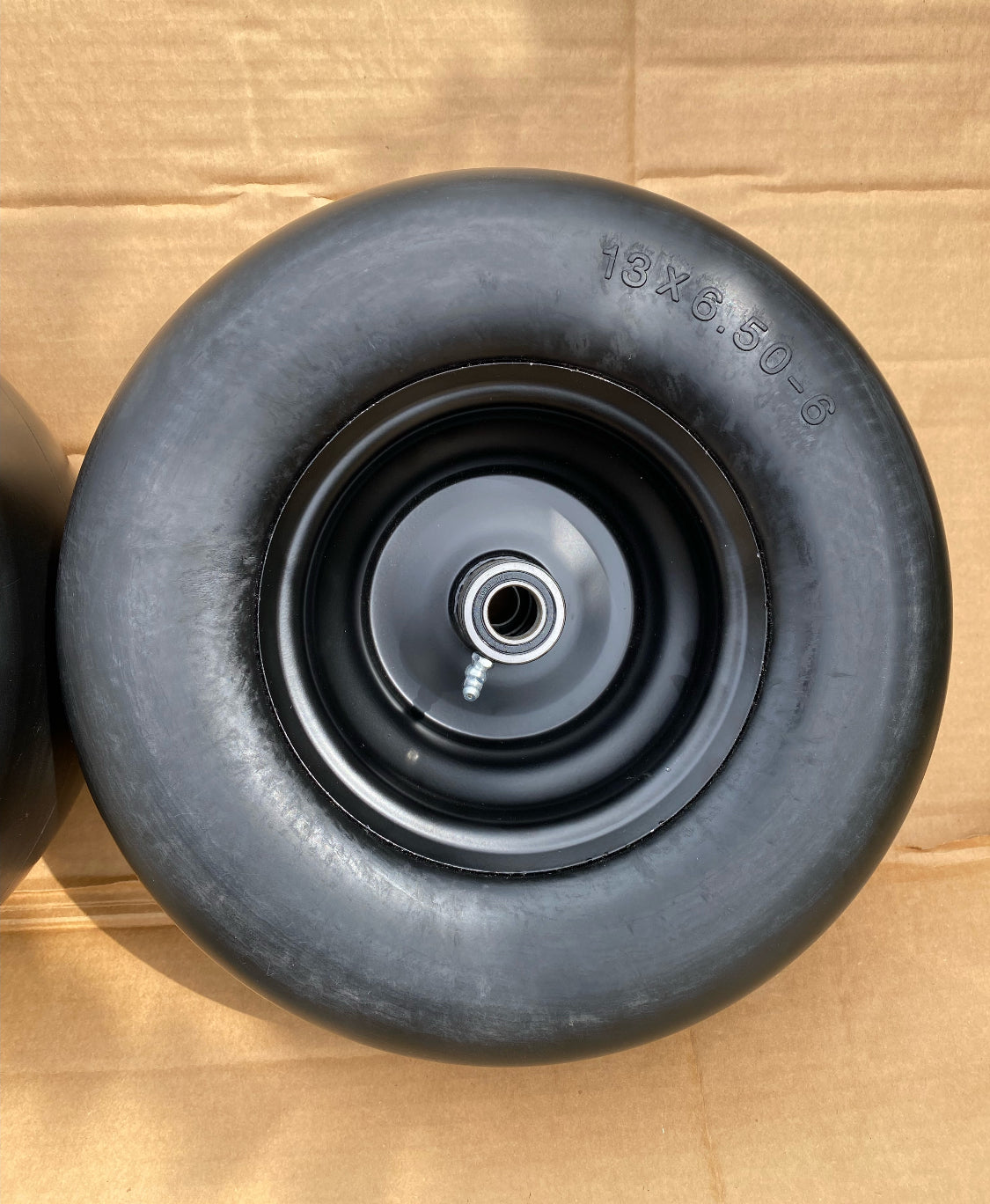 New Other 13x6.50-6 Flat Free Zero Turn Front Lawn Mower Tires & Wheels, Black