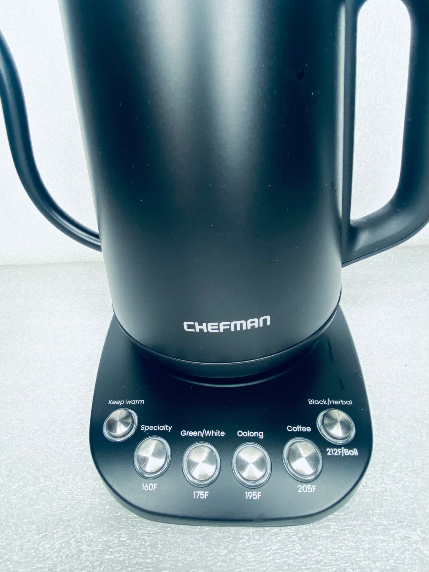 new Other - Chefman True Temp Gooseneck 1500W Kettle Electric, RJ11-GN - (READ)