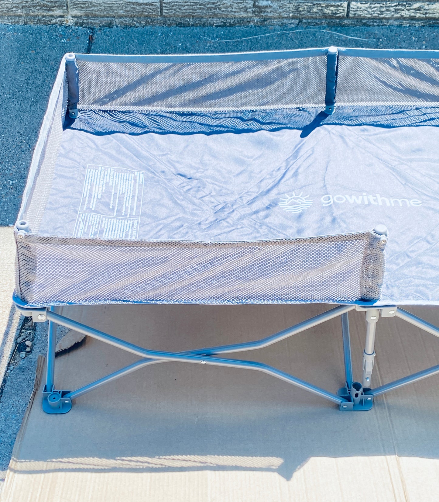 New Other Baby Delight In/Outdoor Bungalow Portable Cot/Toddler Bed, Gray – READ