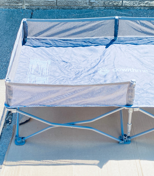 New Other Baby Delight In/Outdoor Bungalow Portable Cot/Toddler Bed, Gray – READ