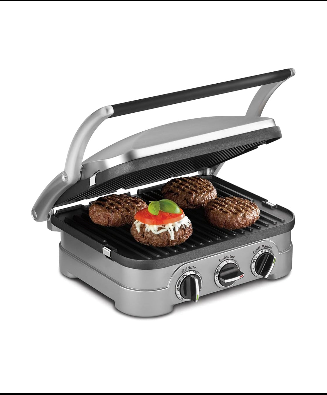 New Open Box Cuisinart Indoor 5-in-1 Griddler Grill With Nonstick Cooking Plates