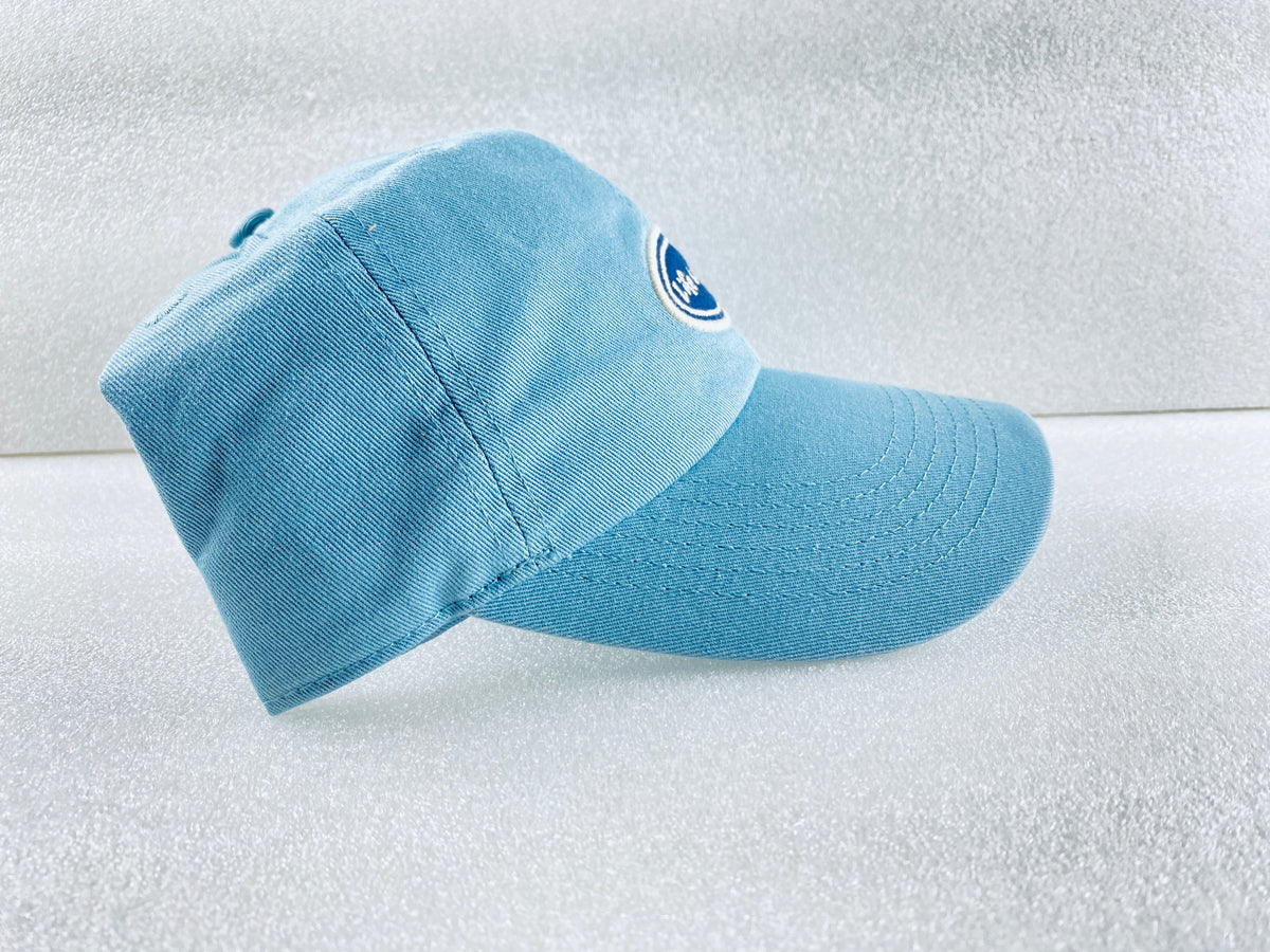New Life Is Good Adult Unisex Size OS Vintage Smokey Blue Oval Chill Cap