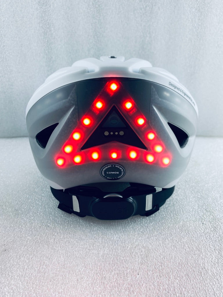 New Other Lumos Kickstart II M/L Bluetooth White Smart Bike Helmet With Remote