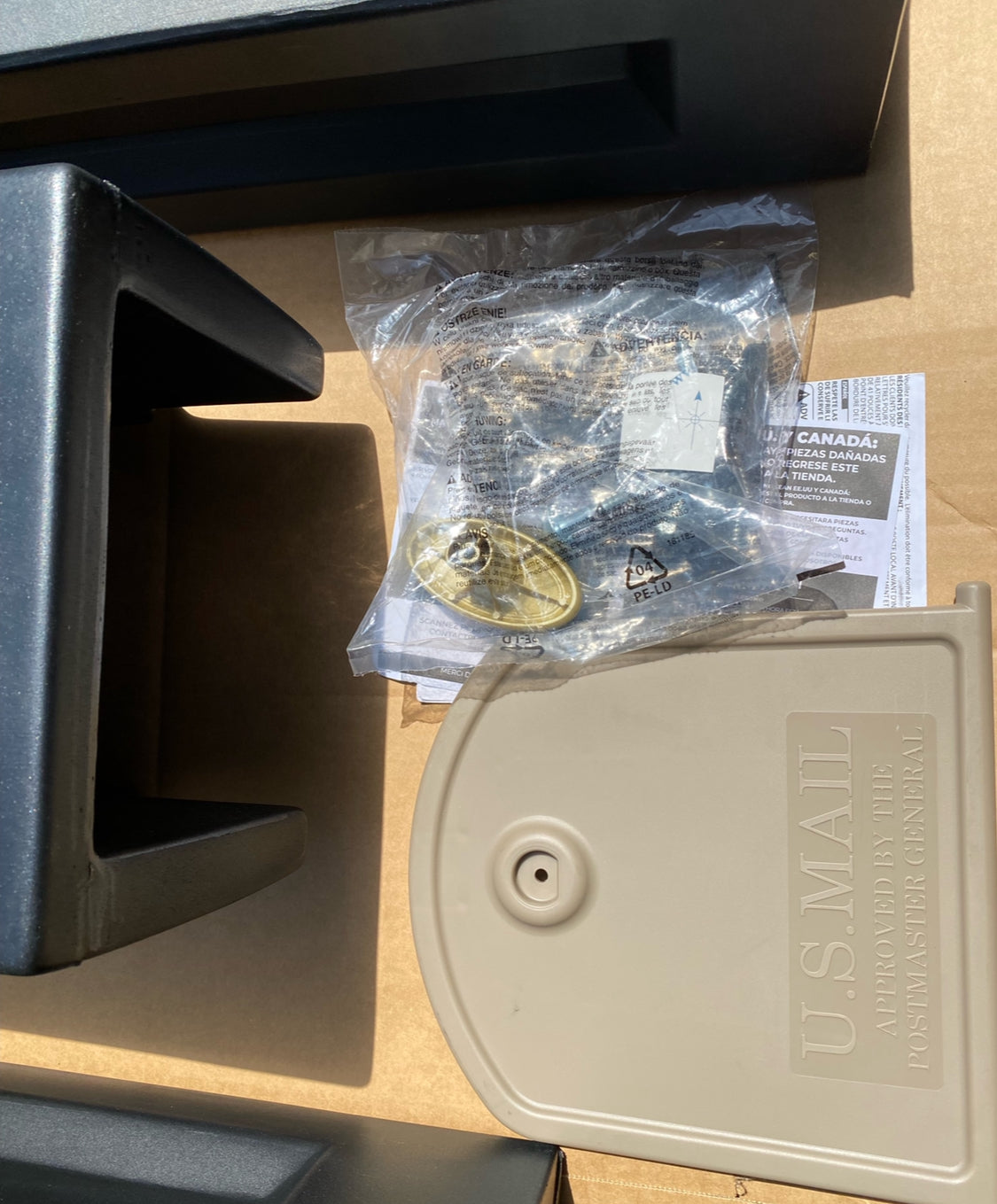 New Other Step2 Mailmaster Hudson Large Black Mailbox With Magnetic Door