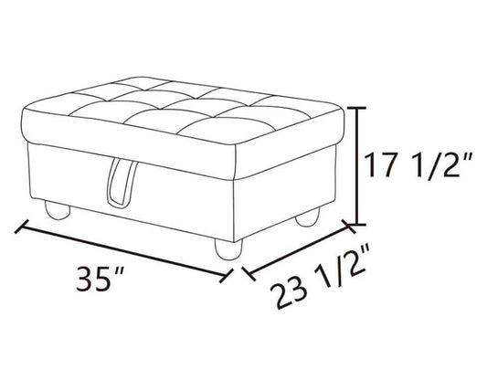 New Other UOCFYK White Storage Ottoman Bench With Hinged Lid, 35" x 23" x 17"