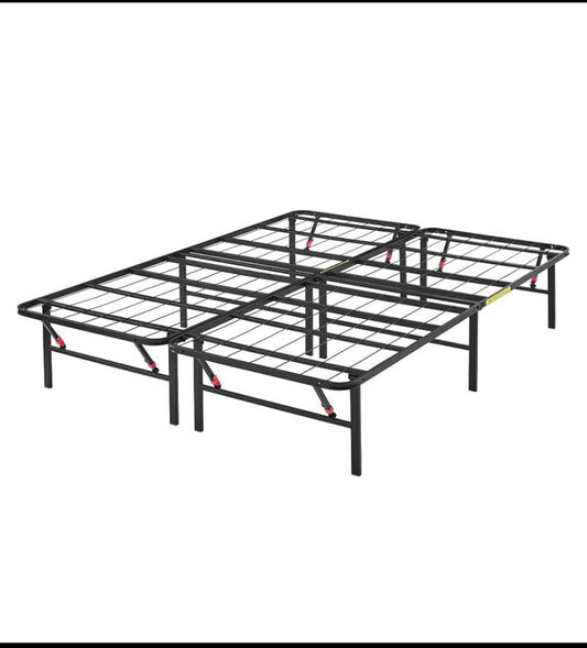 New Other Amazon Basics King Size 14” Foldable Metal Platform Bed Frame, Black