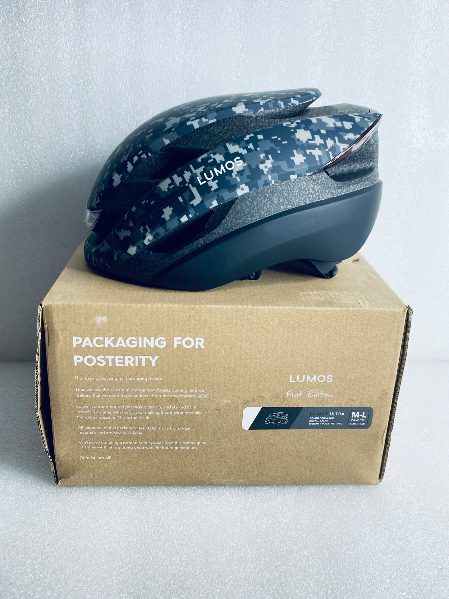New Other Lumos Ultra Size M/L Bluetooth Digital Camo Smart Helmet With Remote