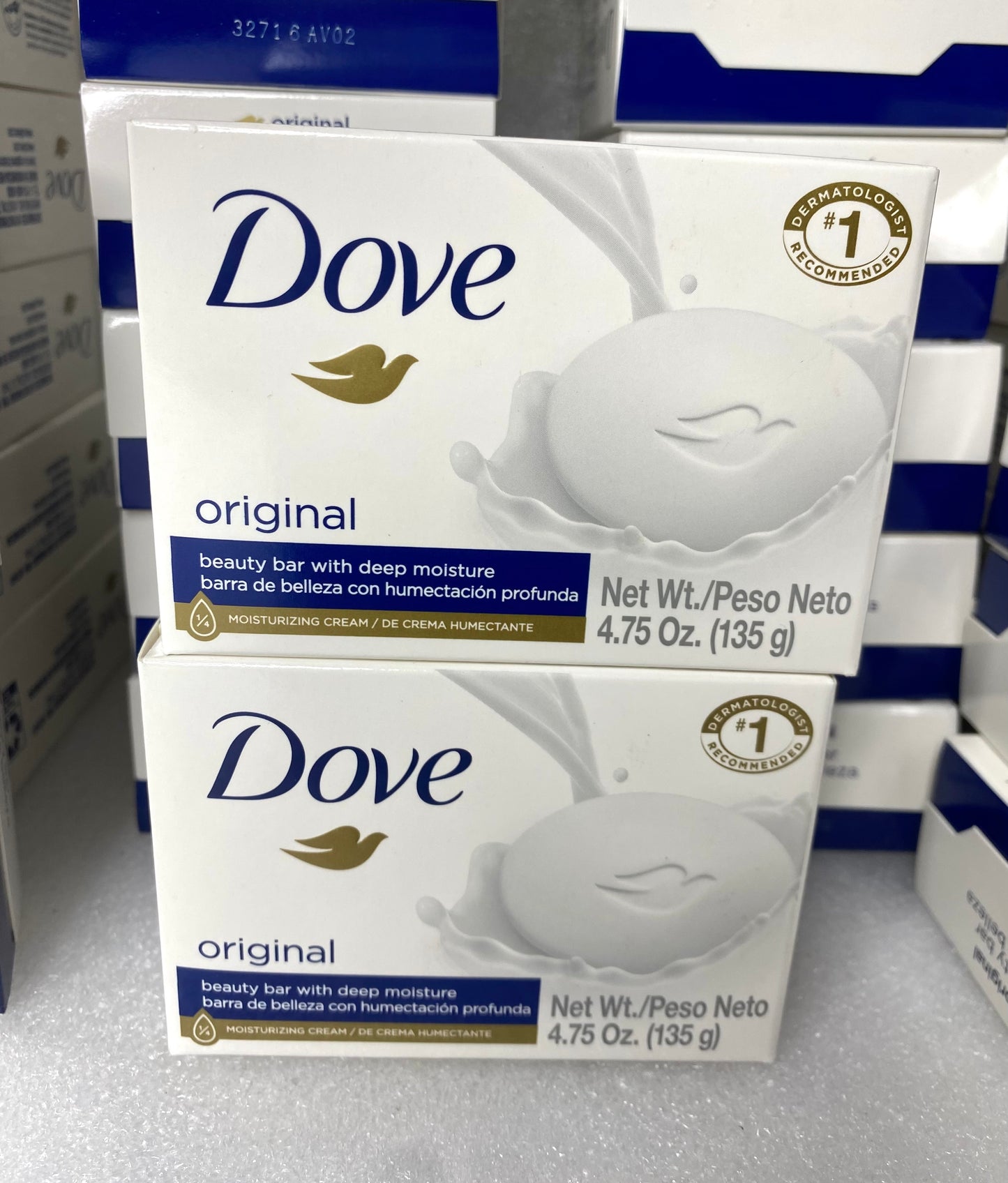 Lot Of 48 - New Dove Original Beauty Bar With Deep Moisture Soap, 4.75 oz Each