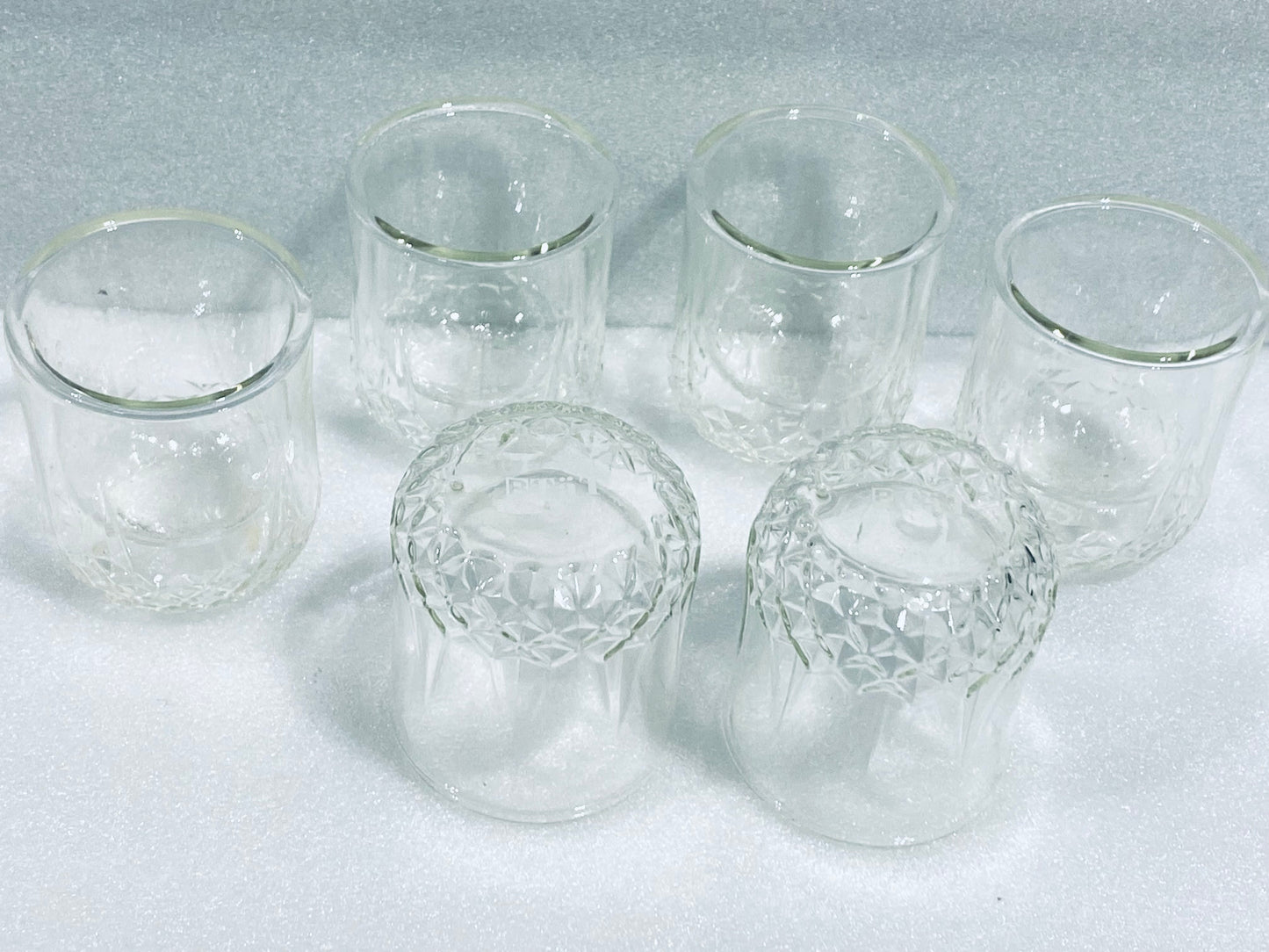 #145 - Lot Of 6 - Btat Whiskey Glasses Double Wall, Bourbon, Bar, Cocktail Glasses - (IN CONDITION AS SHOWN)