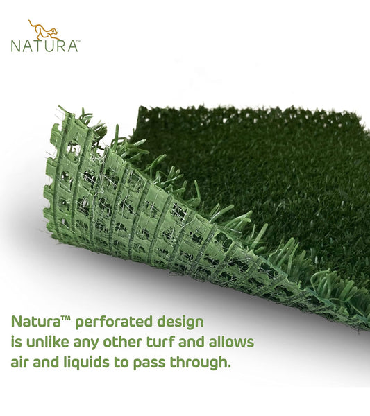 New Open Box Natura PowerRun Outdoor Green Artificial Turf Grass, 1.5’ x 15’