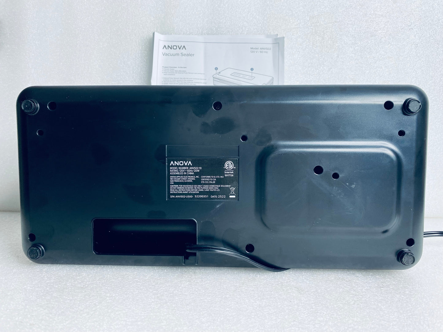 Anova Black Precision Vacuum Sealer Pro