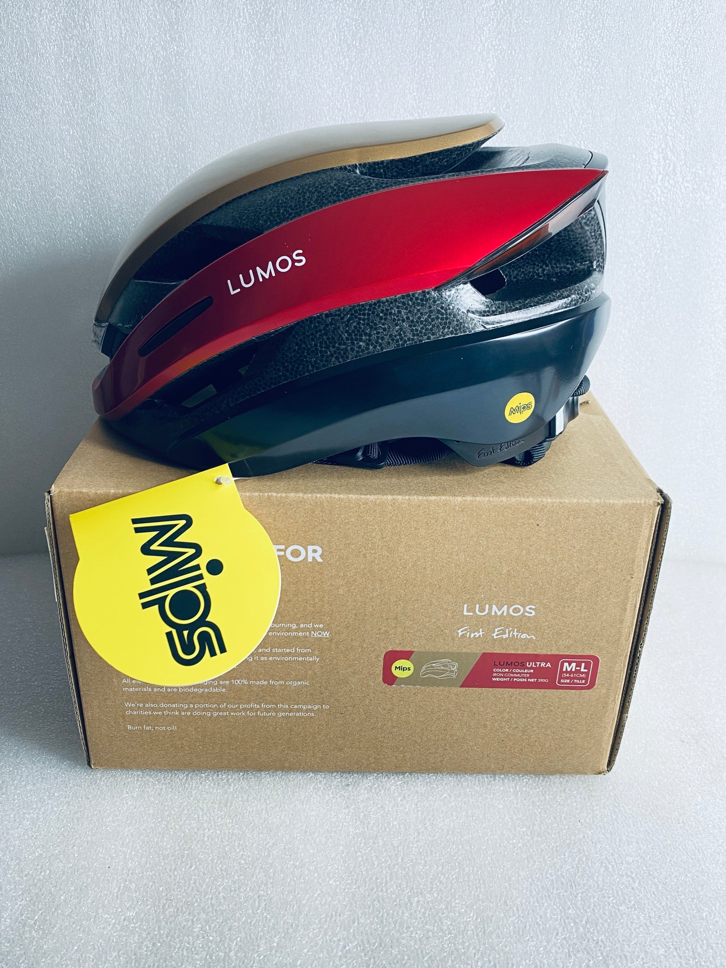 New Other Lumos Ultra Size M/L Bluetooth Iron Commuter Smart Helmet With Remote