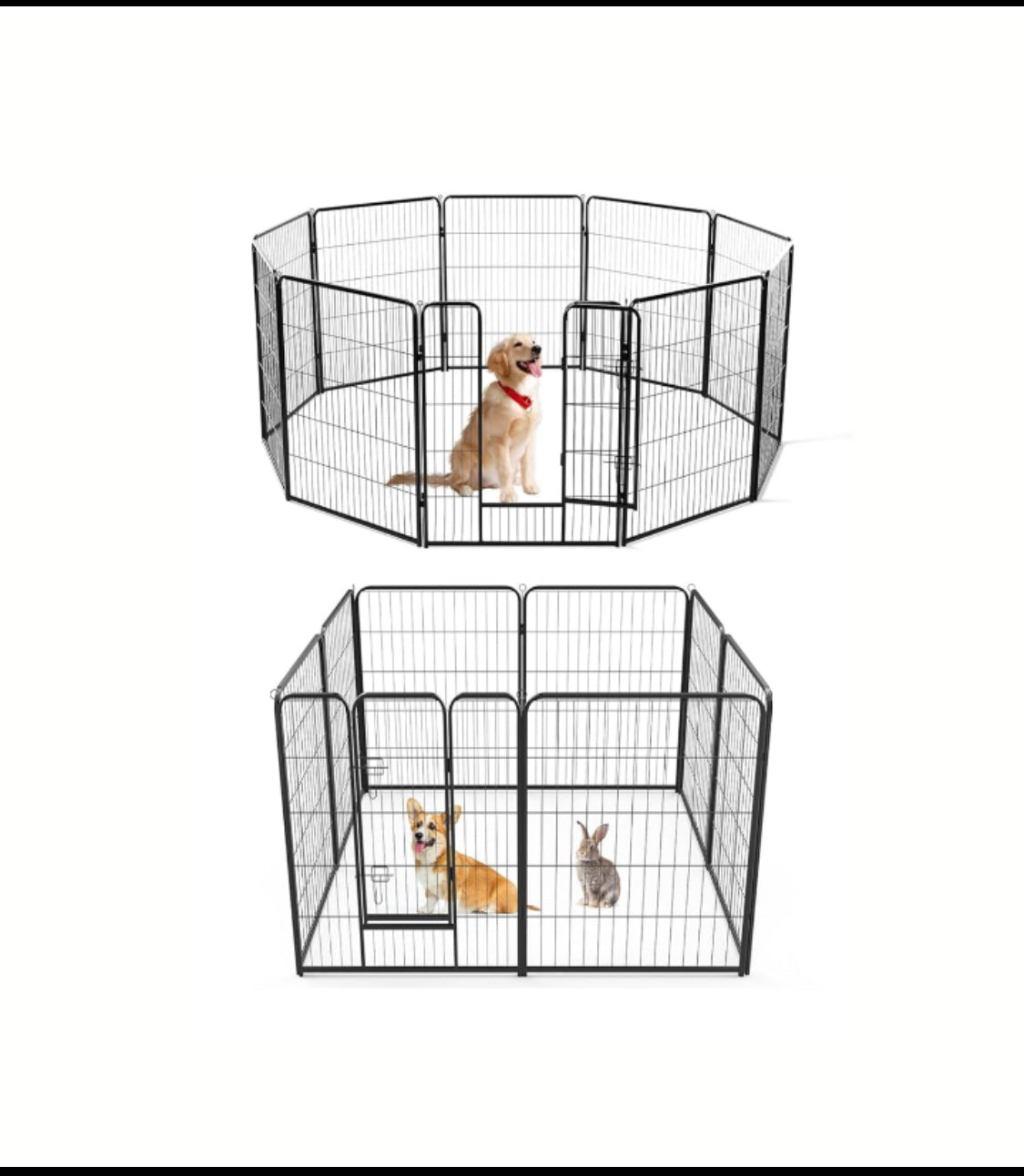 New Other NEWBULIG 8 Panel 40'' H Large Indoor/Outdoor Dog Playpen With Door