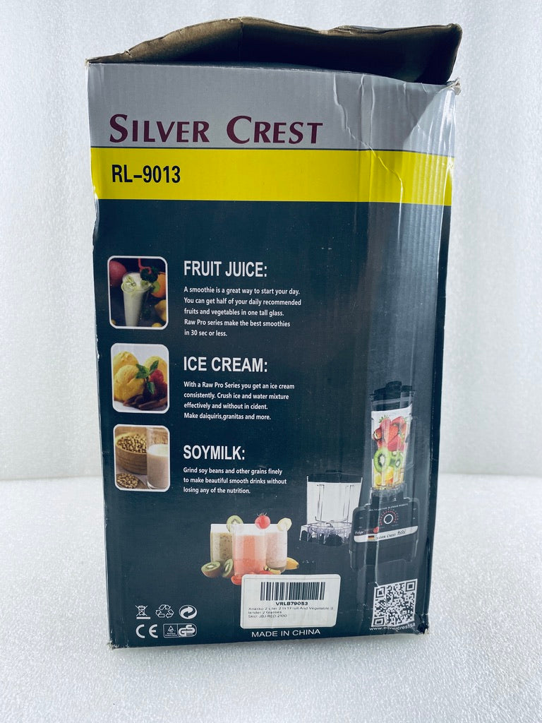 New Other Silver Crest Hi-Performance Power Blender W/ 8 Blades, Red/Black