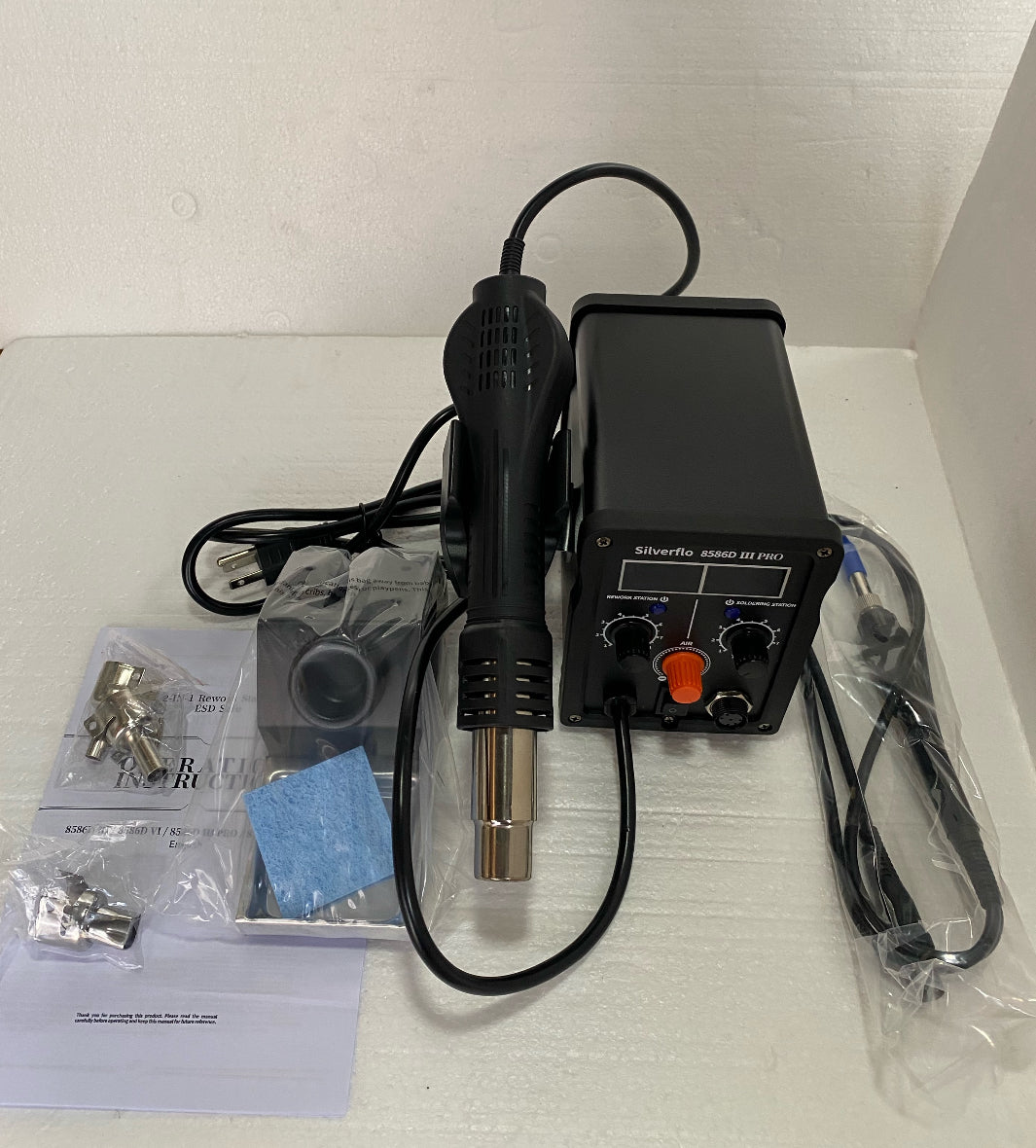 New Silverflo Thermostatic Hot Air Soldering/Rework Station With Temp Adjustment